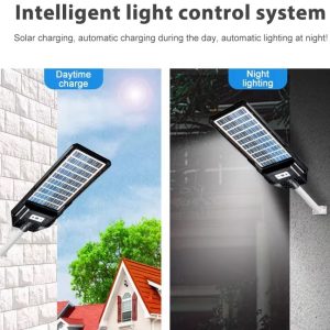 Bifacial Dual Panel Solar Street Light 300W With Bracket & Remote