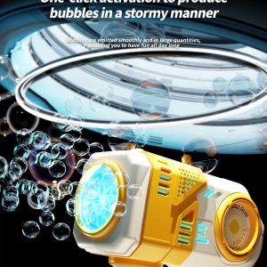 Electric Bubble Machine Gun Fully Automatic Yellow