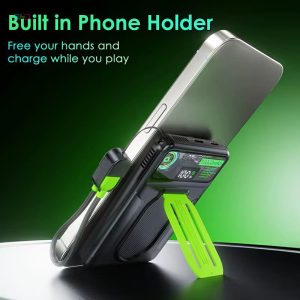 Wireless Power Bank 10,000 MAH With RGB Cooling Fan & Cable